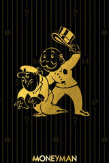 Abstract Golden Monopoly Art Posters And Prints Rich Money Man Pictures On Canvas Wall Paintings - Home & beyond co