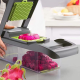 Home & Beyond Co 15-in-1 vegetable chopper with multiple blades and compartments for easy vegetable preparation.