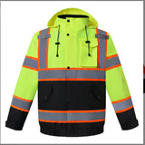 High Visibility Safety Work Clothes High Visible Waterproof Rain Gear Coat - Home & beyond co