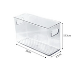 Home & Beyond Co Trans Store Kitchen Box with clear plastic lid and multiple compartments for organized food storage.